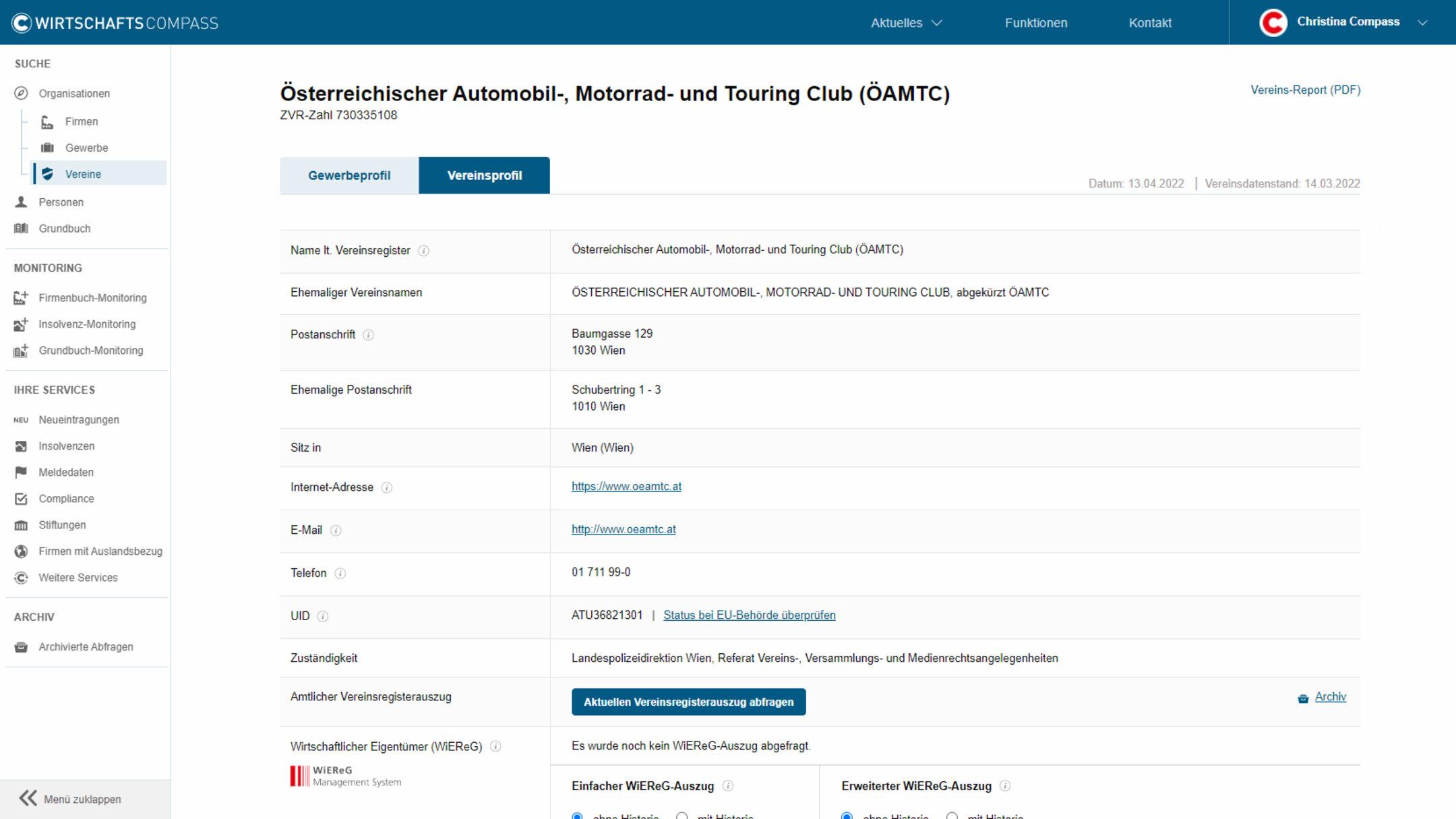 VereinsInformationen im